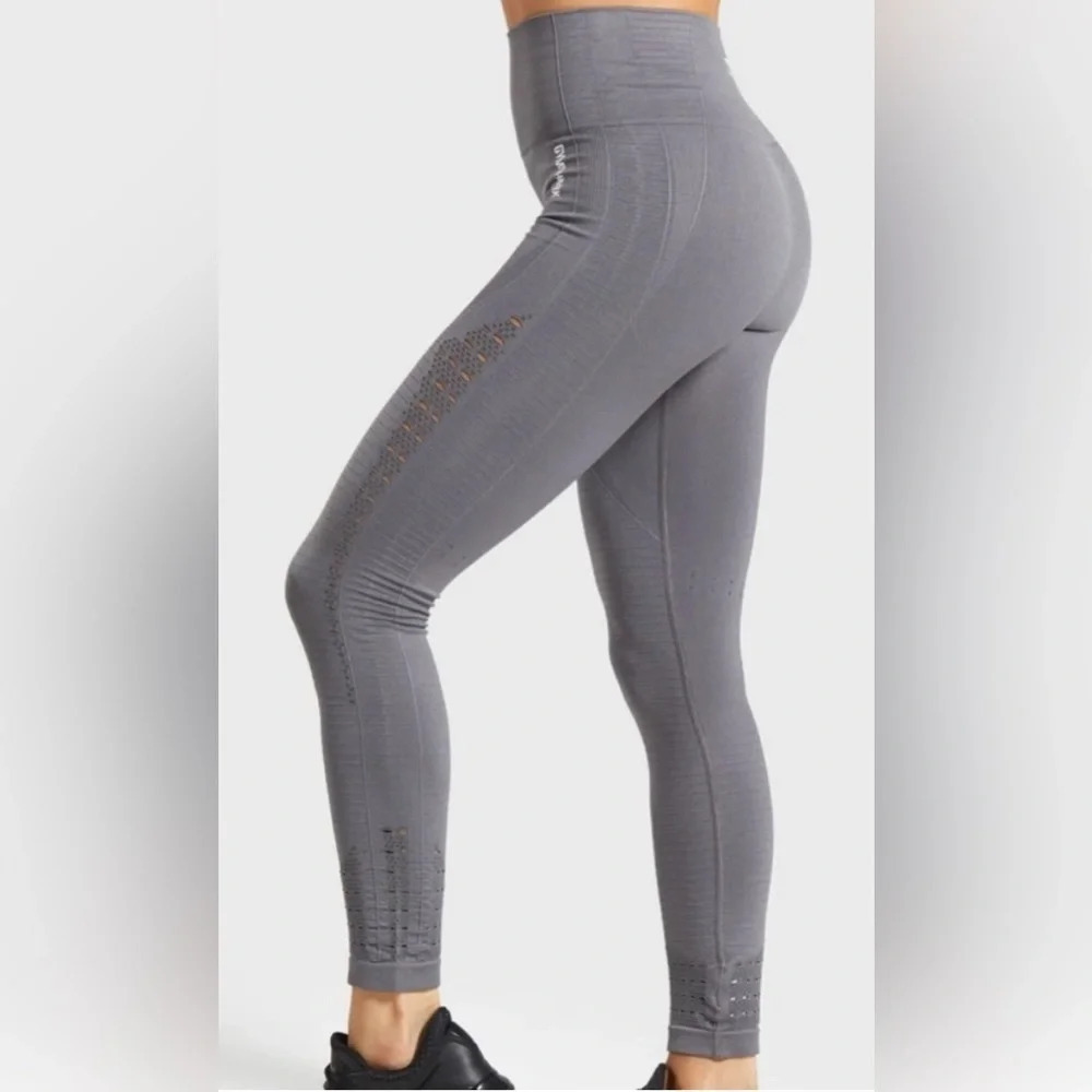 Gymshark Womens Energy Seamless Ribbed Waist Leggings